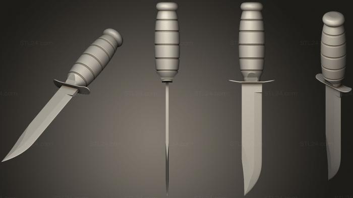Оружие (Ножи 02 20, WPN_0132) 3D модель для ЧПУ станка